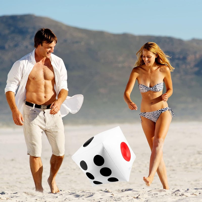 Restroma 8 Pack 14 Inch Jumbo Inflatable Dice Large Blow Up Dices Giant Dice Toys for Indoor Outdoor Broad Game Party Favors - Image 4